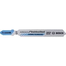 Bosch Stichsägeblatt T 118 AHM, Gesamt-L.83mm Zahnt.1,1mm HM 3 St./Karte