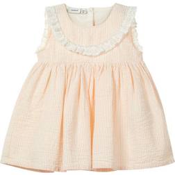 Name It Baby Striped Dress - Pink/Strawberry Cream (13164632)