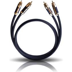 Oehlbach Black connection master 2RCA-2RCA 1m