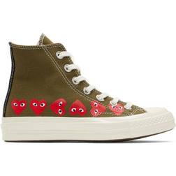 Comme des Garçons Chuck Taylor All Star 70 Multi-Heart Green