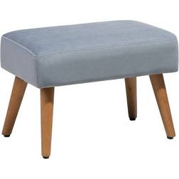 Beliani Takoma Cotton Foot Stool 35cm