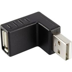 Renkforce USB A-USB A M-F Angled Adapter
