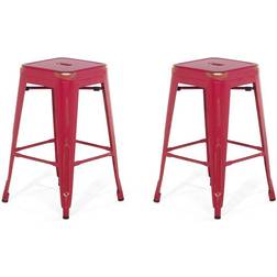 Beliani Cabrillo Bar Stool 60cm 2pcs