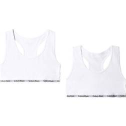 Calvin Klein Cotton Bralettes 2-pack - White