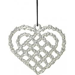 Rosendahl Braided Heart Silver Juletræspynt 11cm