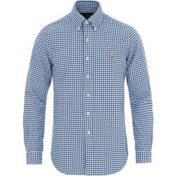 Polo Ralph Lauren Custom Fit Oxford Gingham Shirt - Blue/White