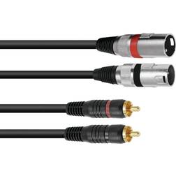 Omnitronic 2RCA-2XLR 1.5m