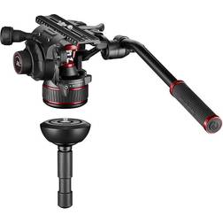 Manfrotto Kit video Nitrotech 612, treppiede tubo singolo carbonio