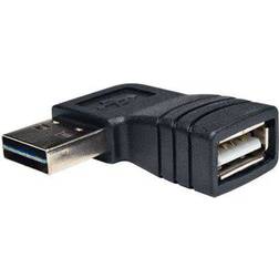Tripp Lite Reversible USB A - Right Angle USB A M-F 2.0 Adapter