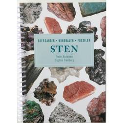 Sten - display med 10 stk: (bjergarter, mineraler, fossiler) (Spiral, 2019)