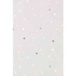 Majvillan Punktetapete Stardust von Soft Grey/ Gold gris
