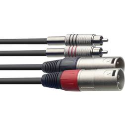 Stagg 2RCA-2XLR 1.5m