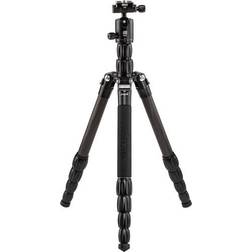 Mefoto Roadtrip S Lightweight 59.4' Aluminum Travel Tripod/Monopod w/Case, Twist Locks, Dual-Action Ballhead w/Arca Swiss Plate for Mirrorless/DSLR