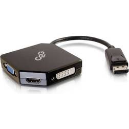 C2G DisplayPort-HDMI/VGA/DVI M-F 0.7m