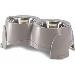 Savic Supporto Doppia Ciotola Ergo Feeder 2 x 1.5 l Ø 18.5 cm H 28 cm