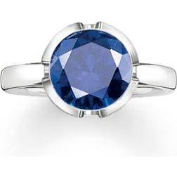 Thomas Sabo Signature Line Solitaire Ring - Silver/Blue