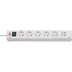 Brennenstuhl compatible bremounta steckdosenleiste, 5-fach, usb-ladef