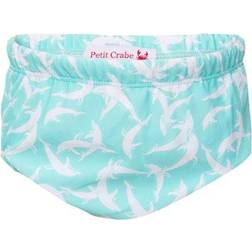 Petit Crabe Leo Swim Nappy - Mint Dolphin