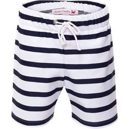 Petit Crabe Alex Swim Shorts - White/Blue