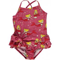 Småfolk Swimsuit with Ruffles & Mermaid - Rapture Rose (91-9912)