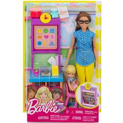 Barbie Teacher Doll with Flipping Blackboard Playset