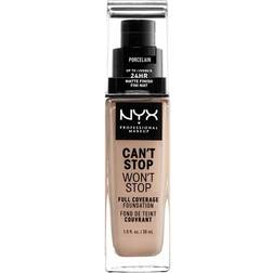 NYX CAN’T Stop WON’T Stop full coverage foundation #porcelain