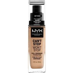 NYX Can't Stop Won't Stop Full Coverage Foundation CSWSF7.5 Soft Beige