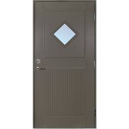 Scandidoor Exklusiv Fortuna Ytterdörr Frostat glas S 6502-Y V (90x200cm)