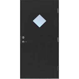Scandidoor Exklusiv Fortuna Ytterdörr Klarglas S 9000-N V (100x210cm)