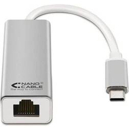 Nanocable USB C-RJ45 M-F 0.2m