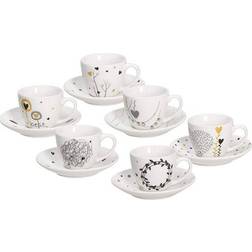 Tognana Iris Goldy Taza de café espresso 8cl 6pcs