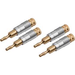 ClickTronic Banana-Banana M-F Adapter 4-Pack