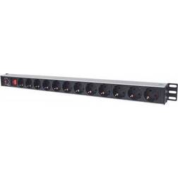 Intellinet 12-Way Power Strip, Nero, Power bar