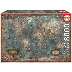 Educa Historical World Map 8000 Pieces