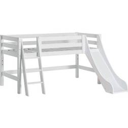 HoppeKids Premium Halfhigh Bed with Slide and Ladder 27.6x63"