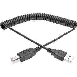 Tripp Lite Coiled USB A-USB B 2.0 9.8ft