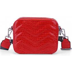 Noella Zig Zag Crossover Bag - Red Snake