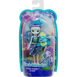 Mattel Enchantimals Patter Peacock Doll FXM74