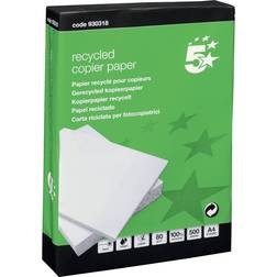 5 Star Recycled A4 80g/m² 2500pcs