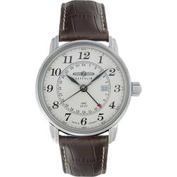 Zeppelin Graf GMT 76425 Miesten 42 mm Analoginen Kvartsi Mineraalilasi