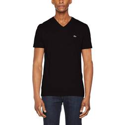 Lacoste V-neck Pima Cotton Jersey T-shirt - Black