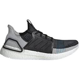 Adidas Ultra Boost 19 Core Black Grey Six Shock Cyan