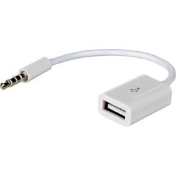 Akyga 3.5mm - USB A M-F Adapter 0.2m