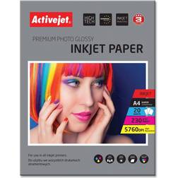 ActiveJet Premium Photo Glossy A4 230g/m² 20Stk.