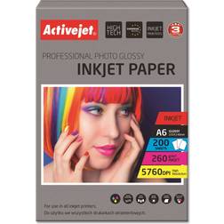 ActiveJet Professional Photo Glossy A6 260g/m² 200Stk.