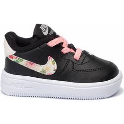 Nike Force 1 Vintage Floral TD - Black/Pink Tint/Pale Ivory