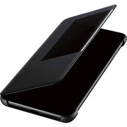 Huawei Etui folio View Flip Noir pour Mate 20 Noir transparent