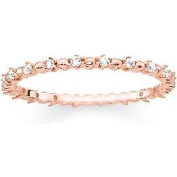 Thomas Sabo Dots Ring - Rose Gold/Transparent