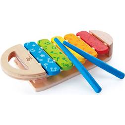 Hape Jouet d'éveil musical en bois Xylophone arcenciel Extérieur Mixte A partir de 12 mois Bleu