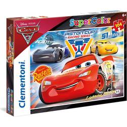 Clementoni SuperColor Disney Pixars Cars 3 104 Bitar